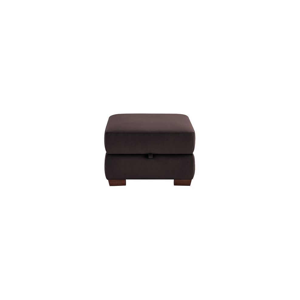 Sorrento Storage Footstool in Mink fabric 2