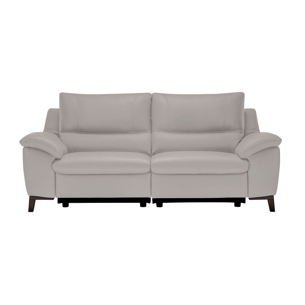 Sorrento 3 Seater Recliner Sofa in Smoke Leather 2