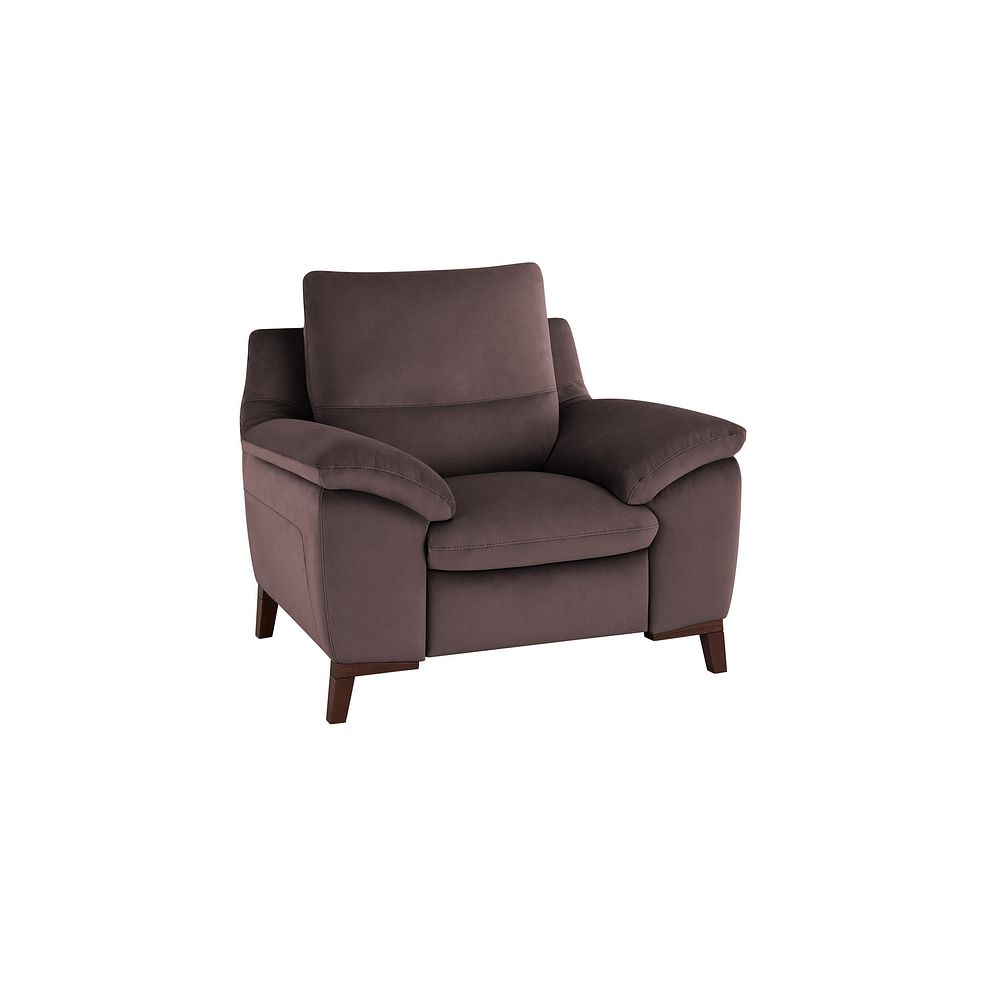 Sorrento Armchair in Taupe fabric Thumbnail 1