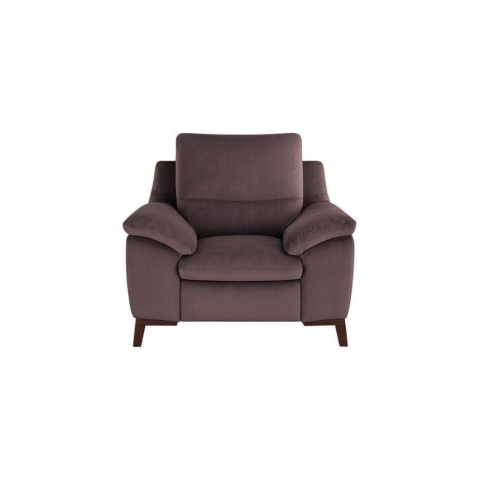 Sorrento Armchair in Taupe fabric 2