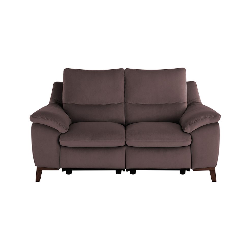 Sorrento 2 Seater Recliner Sofa in Taupe fabric Thumbnail 2