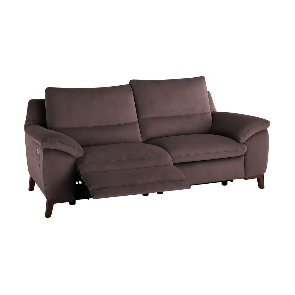 Sorrento 3 Seater Recliner Sofa in Taupe fabric Thumbnail 3