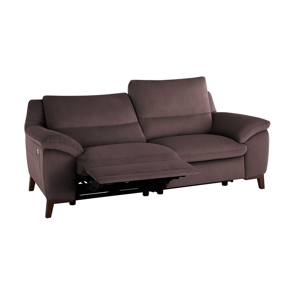Sorrento 3 Seater Recliner Sofa in Taupe fabric Thumbnail 4