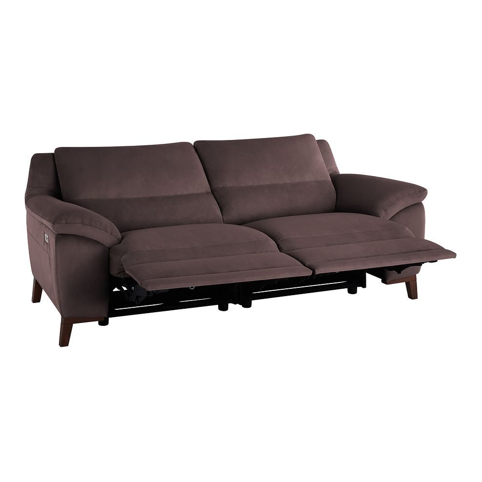 Sorrento 3 Seater Recliner Sofa in Taupe fabric Thumbnail 5