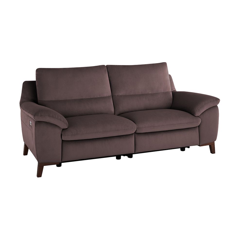 Sorrento 3 Seater Recliner Sofa in Taupe fabric 1