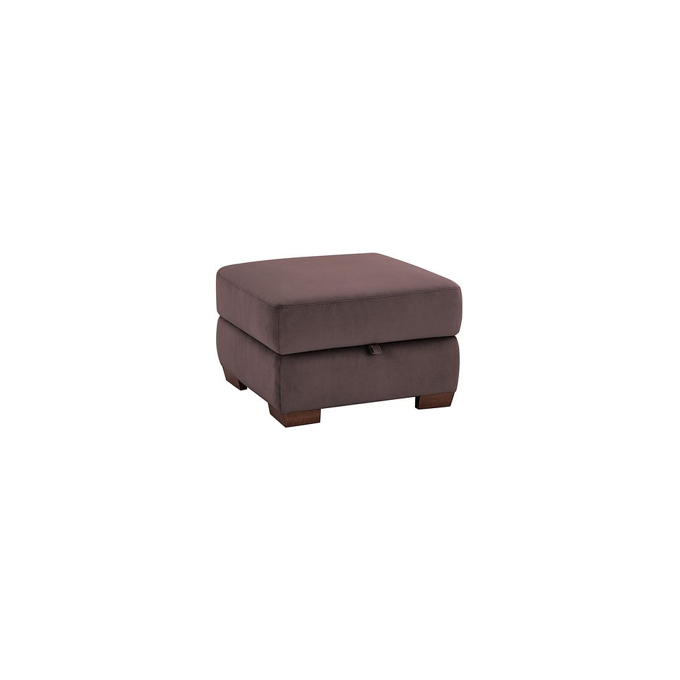 Sorrento Storage Footstool in Taupe fabric