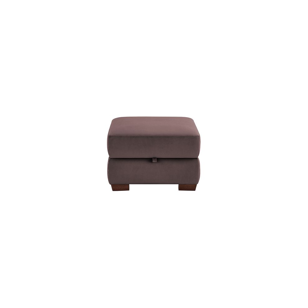 Sorrento Storage Footstool in Taupe fabric Thumbnail 2