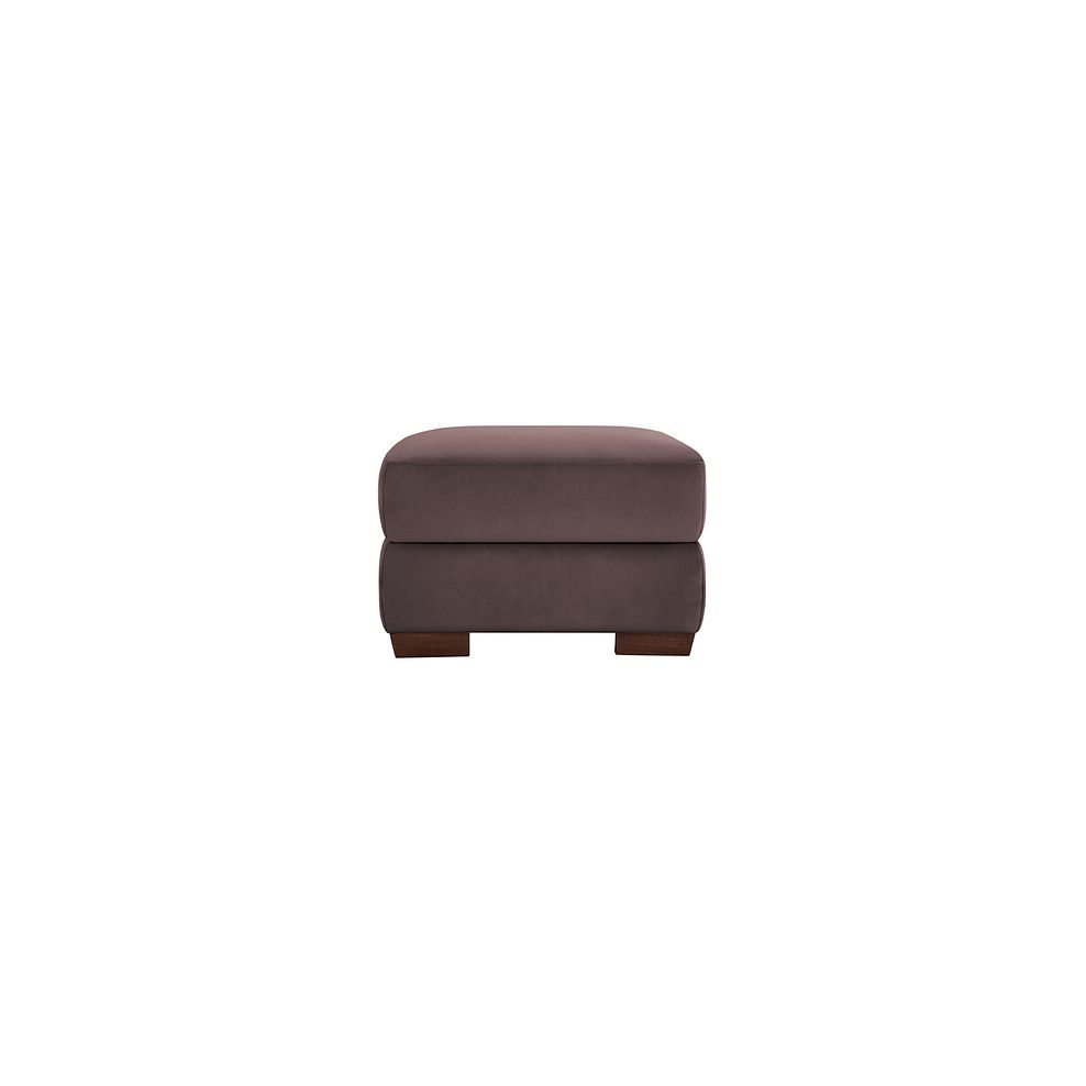 Sorrento Storage Footstool in Taupe fabric 4