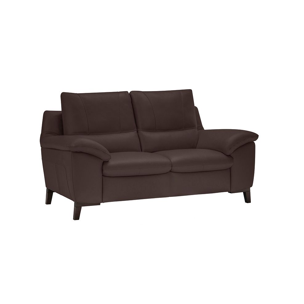 Sorrento 2 Seater Sofa in Taupe Leather Thumbnail 1
