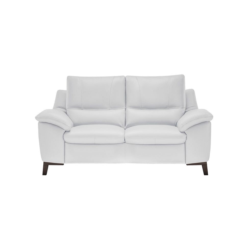 Sorrento 2 Seater Sofa in White Leather 2