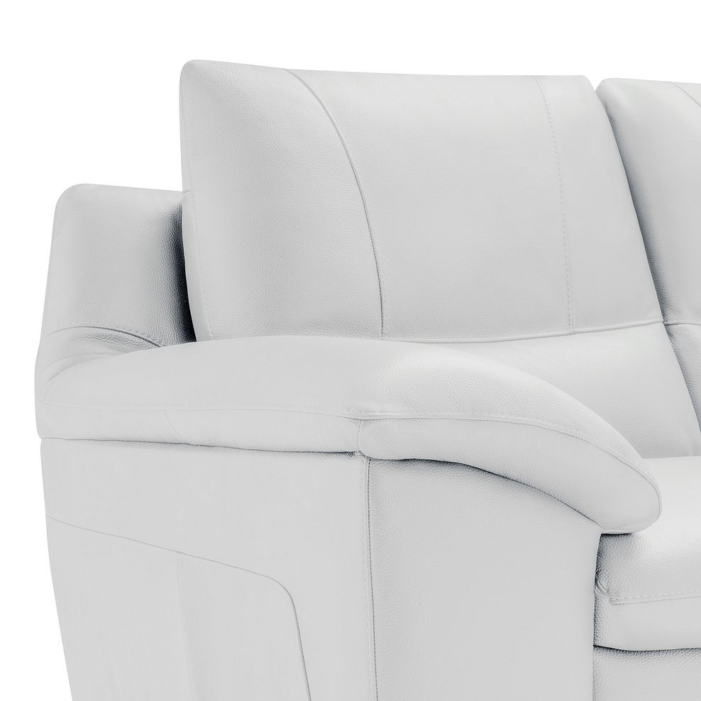 Sorrento 2 Seater Sofa in White Leather 8