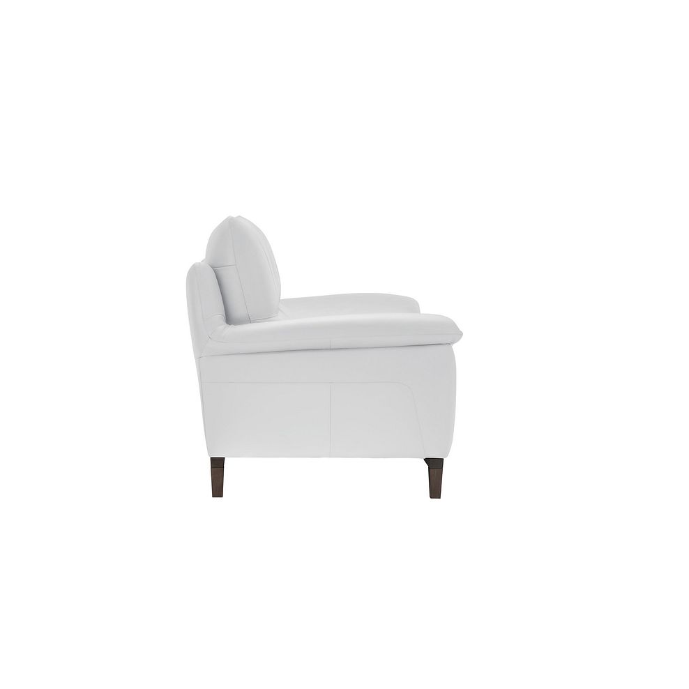 Sorrento 3 Seater Sofa in White Leather Thumbnail 4