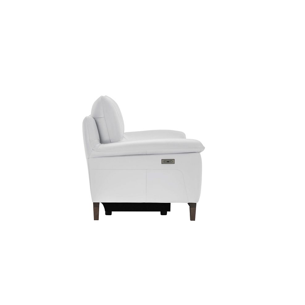 Sorrento 2 Seater Recliner Sofa in White Leather 7