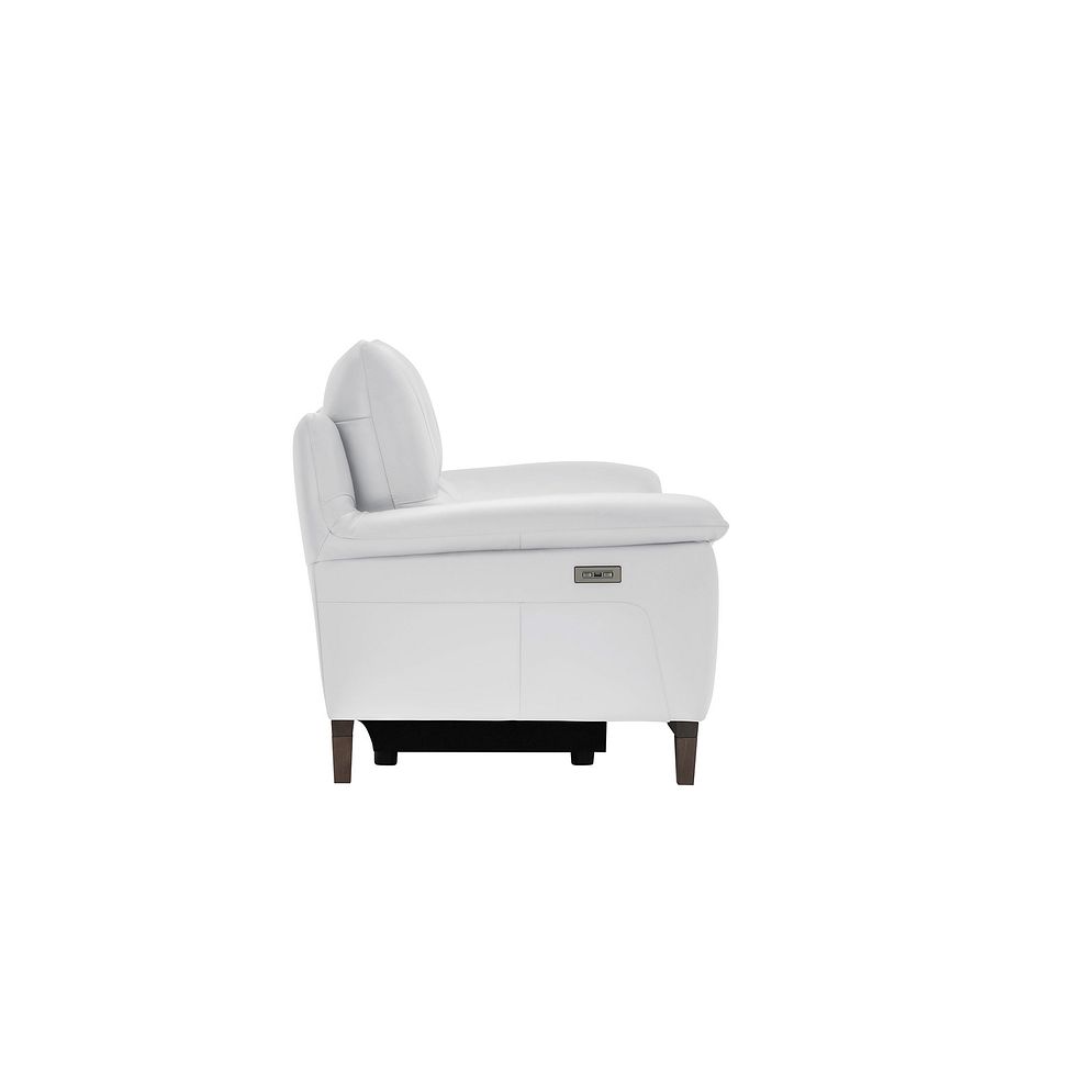 Sorrento 3 Seater Recliner Sofa in White Leather 7