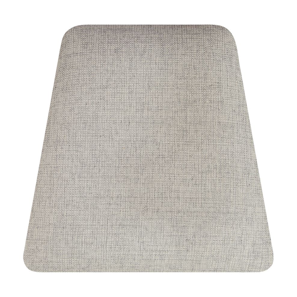 St Ives Light Grey Painted Chair with Plain Grey Fabric Seat Thumbnail 2