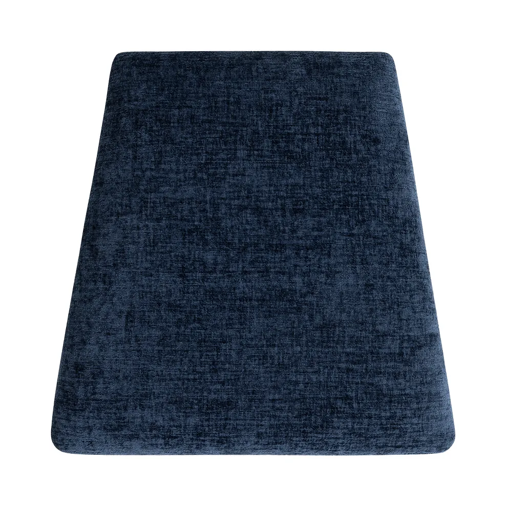 St Ives Light Grey Painted Chair with Brooklyn Hummingbird Blue Crushed Chenille Seat 2