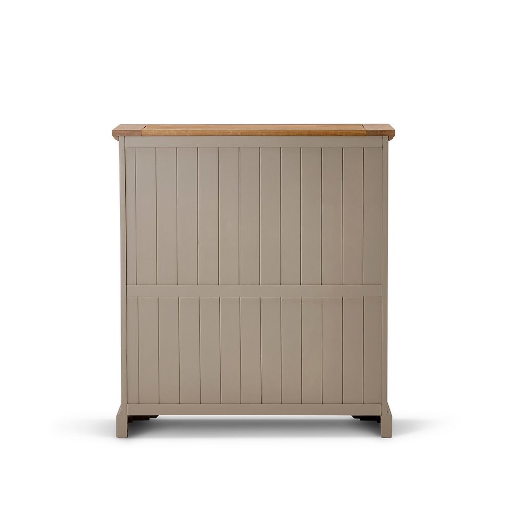 St Ives Natural Oak and Light Grey Painted Small Bookcase 5