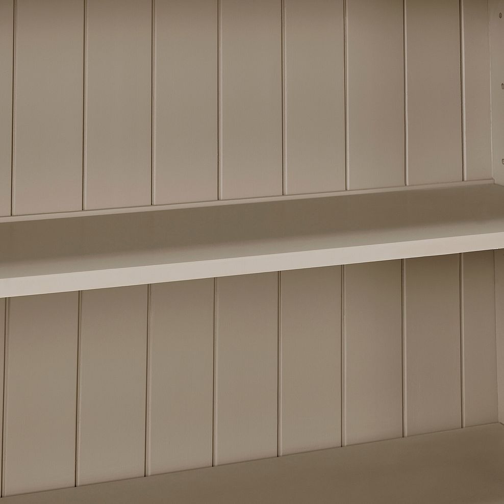 St Ives Natural Oak and Light Grey Painted Small Bookcase 8