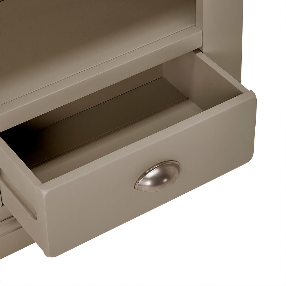 St Ives Natural Oak and Light Grey Painted Small Bookcase 9