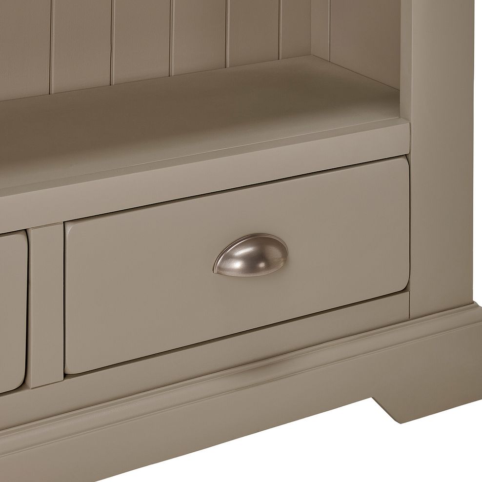 St Ives Natural Oak and Light Grey Painted Small Bookcase 10