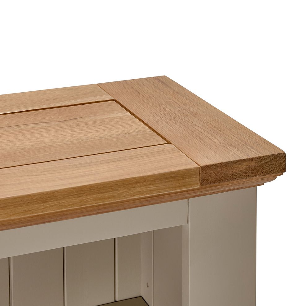 St Ives Natural Oak and Light Grey Painted Small Bookcase 11