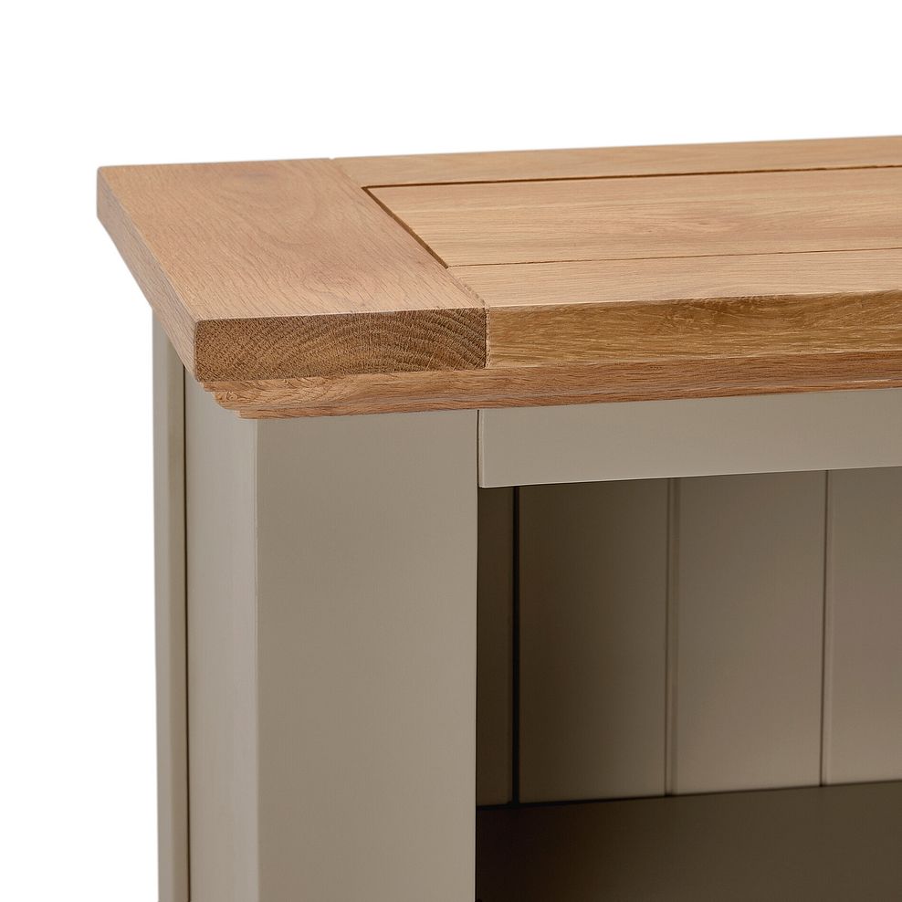 St Ives Natural Oak and Light Grey Painted Small Bookcase 12