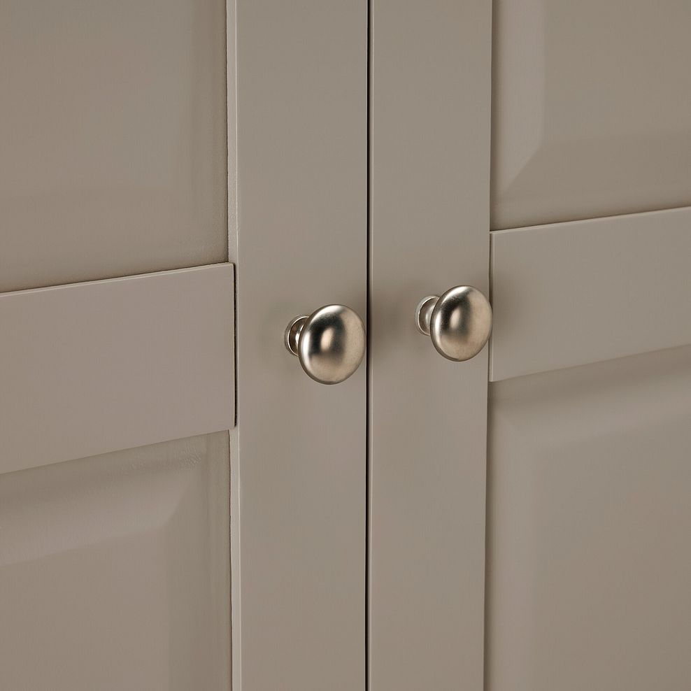 St Ives Natural Oak and Light Grey Painted Triple Wardrobe 9