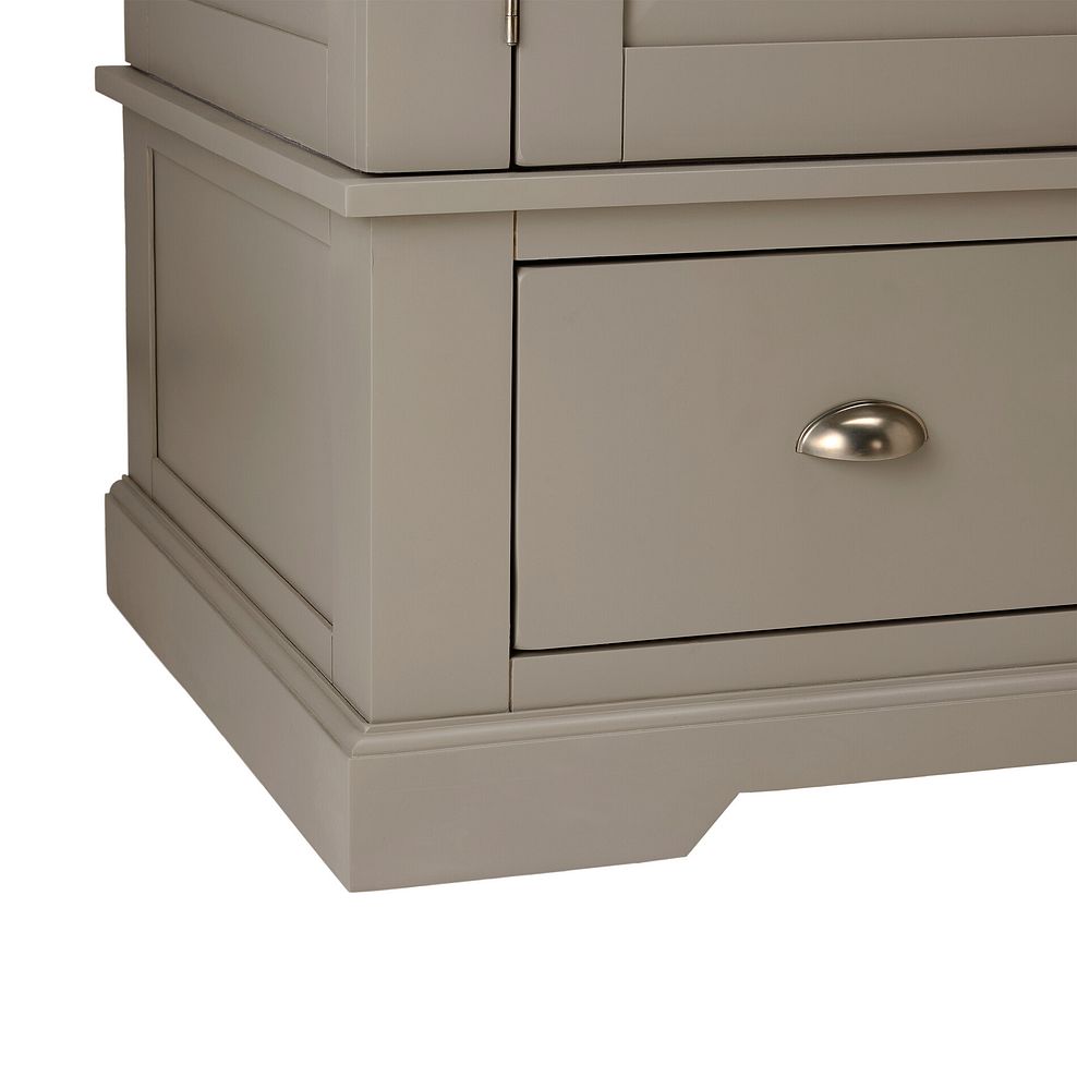 St Ives Natural Oak and Light Grey Painted Triple Wardrobe 10