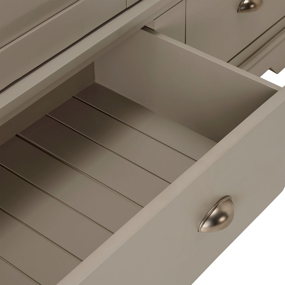 St Ives Natural Oak and Light Grey Painted Triple Wardrobe 11