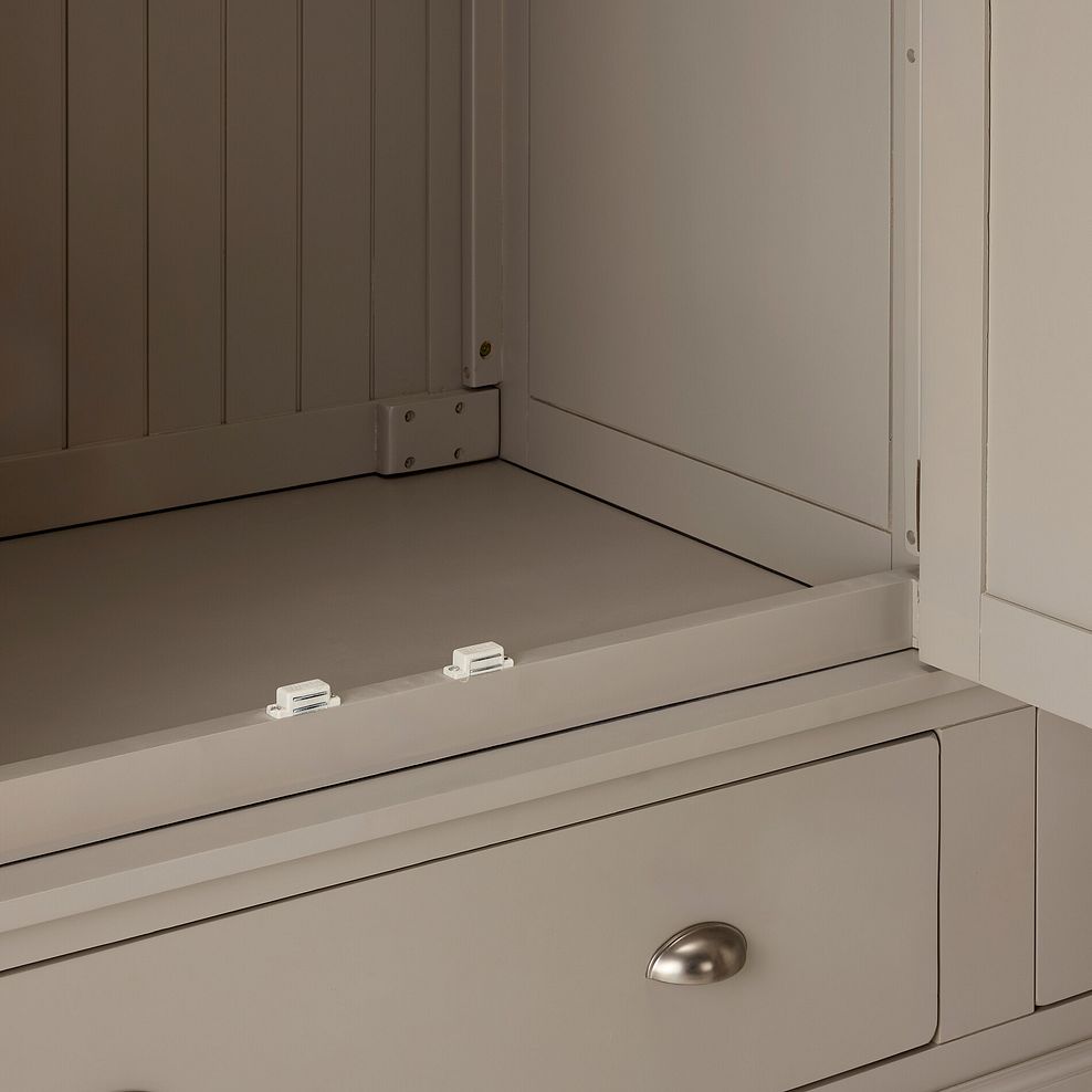 St Ives Natural Oak and Light Grey Painted Triple Wardrobe 12