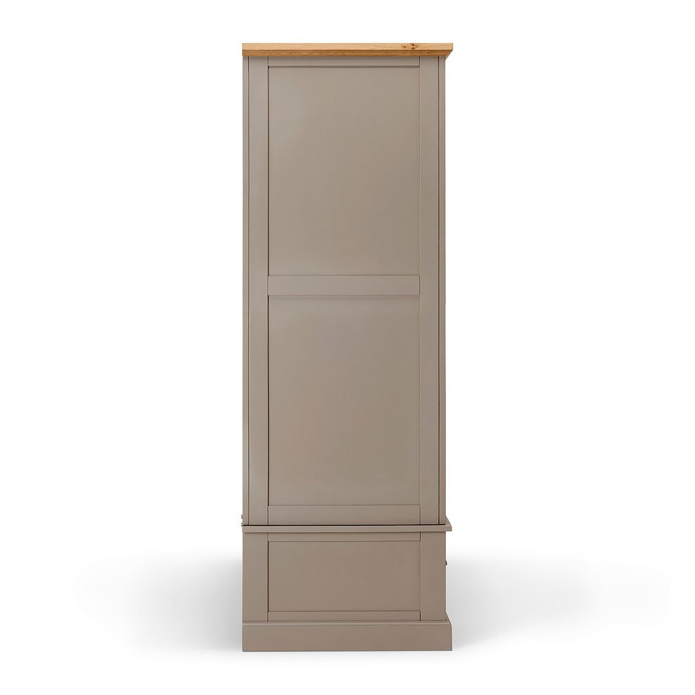 St Ives Natural Oak and Light Grey Painted Triple Wardrobe 5