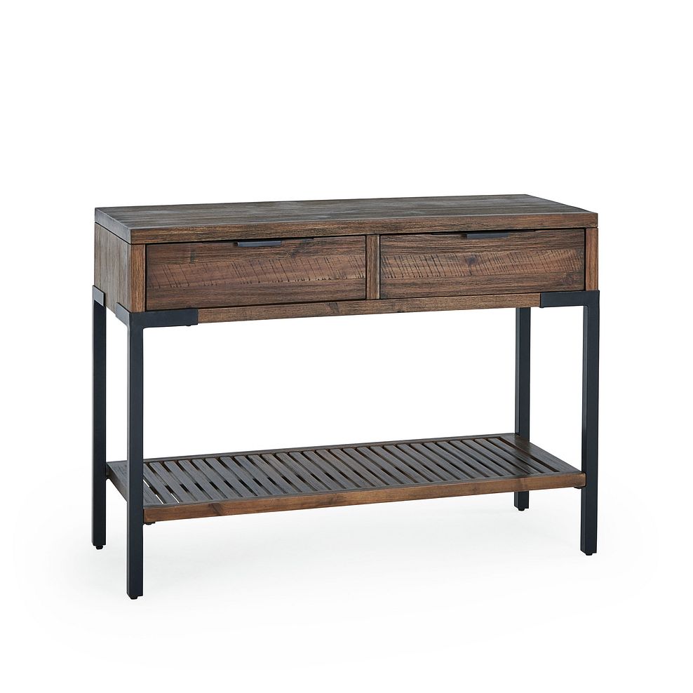 Detroit Solid Hardwood and Metal Console Table Thumbnail 3