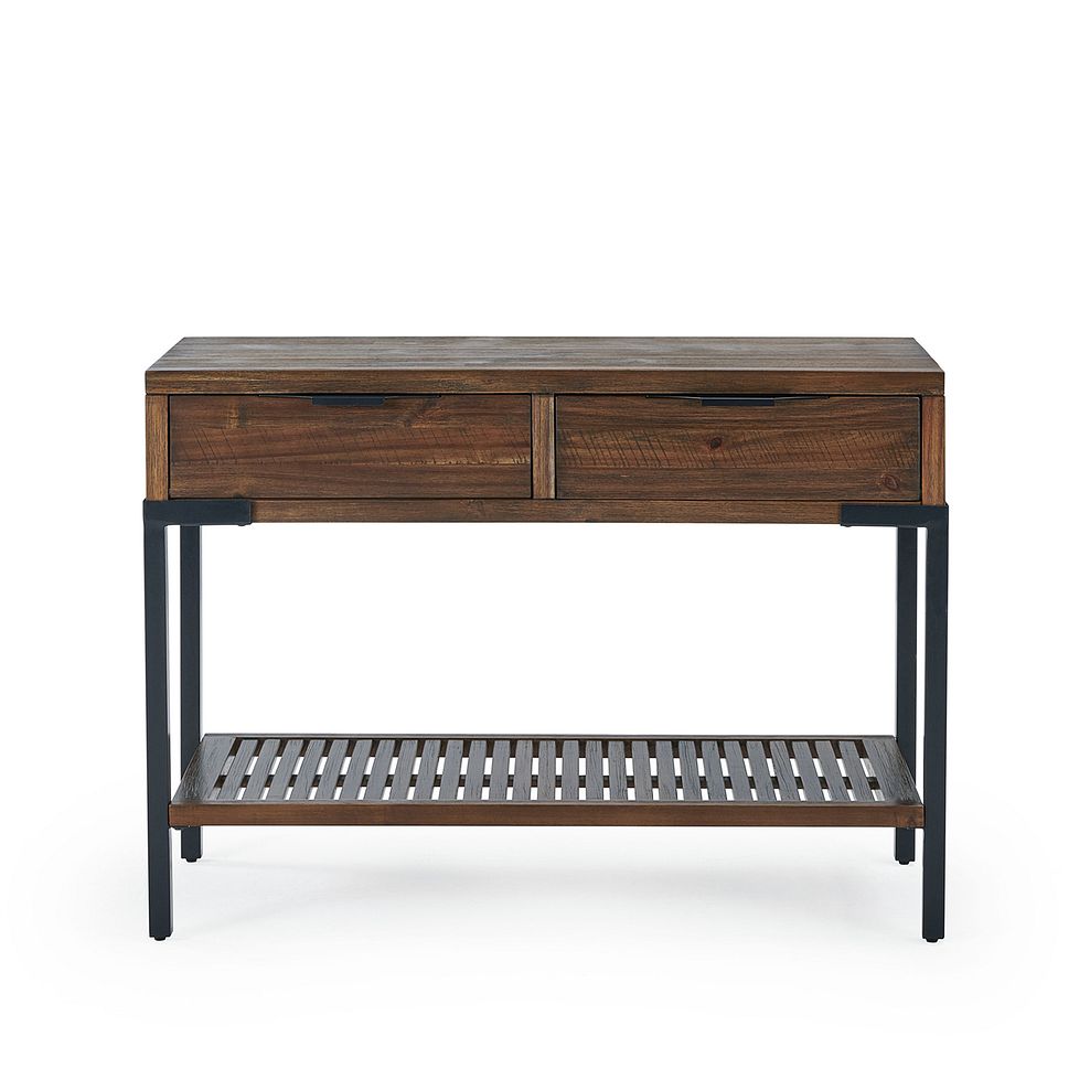 Detroit Solid Hardwood and Metal Console Table Thumbnail 2