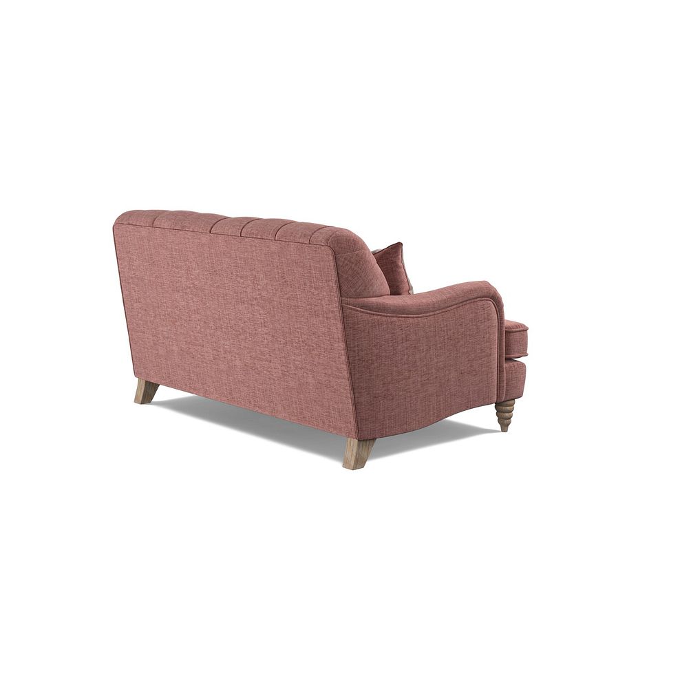 Stanley 2 Seater Sofa in Dusky Pink Fabric with Cream Stripe Scatters Thumbnail 3