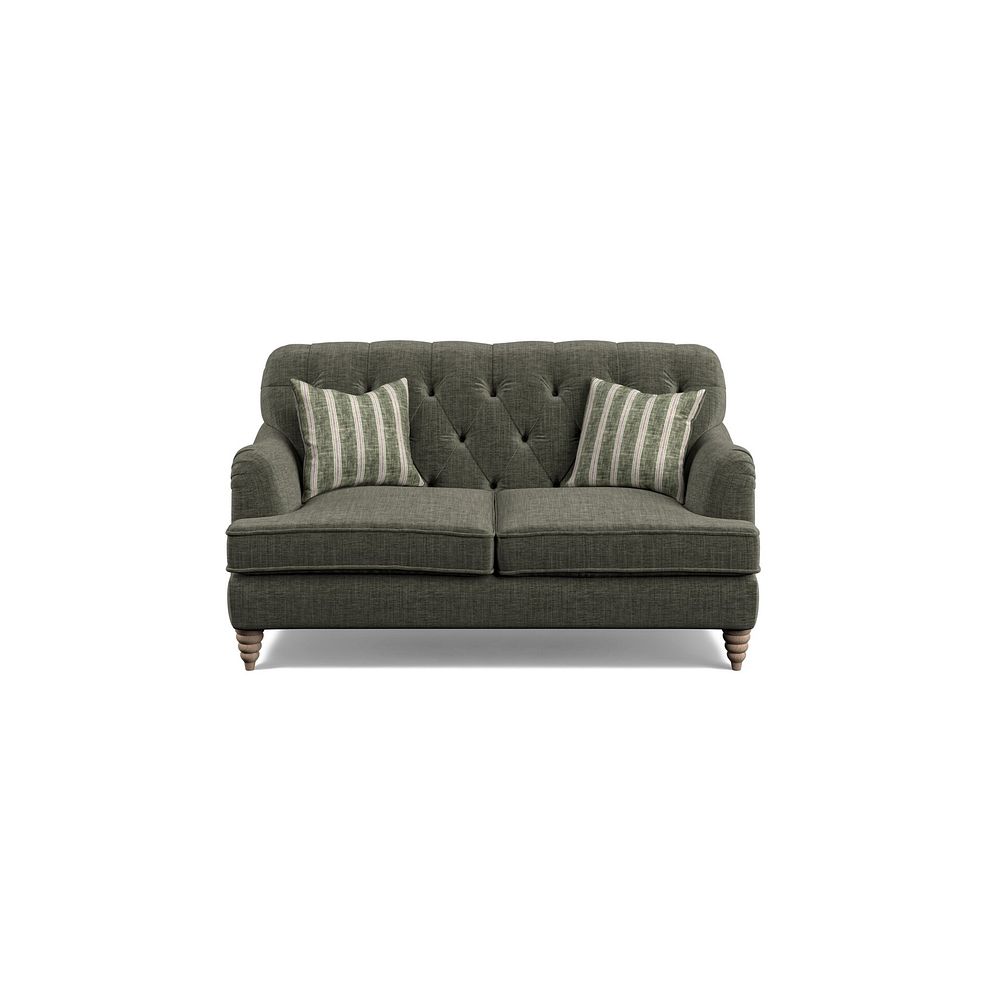 Stanley 2 Seater Sofa in Thyme Fabric with Thyme Stripe Scatters 2