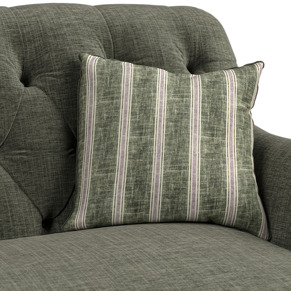 Stanley 2 Seater Sofa in Thyme Fabric with Thyme Stripe Scatters 8