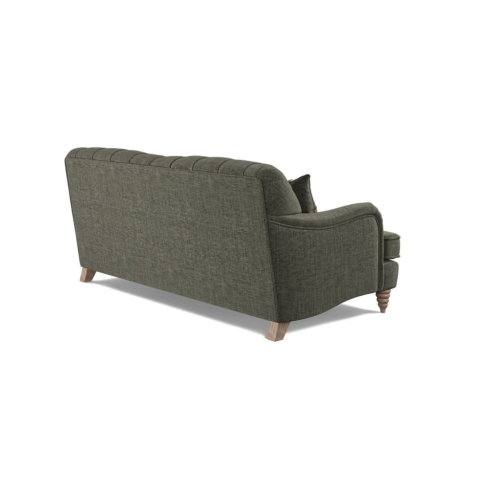 Stanley 3 Seater Sofa in Thyme Fabric with Thyme Stripe Scatters 3