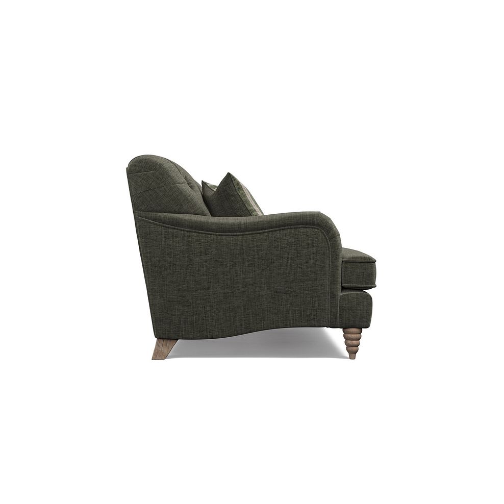 Stanley 3 Seater Sofa in Thyme Fabric with Thyme Stripe Scatters 4