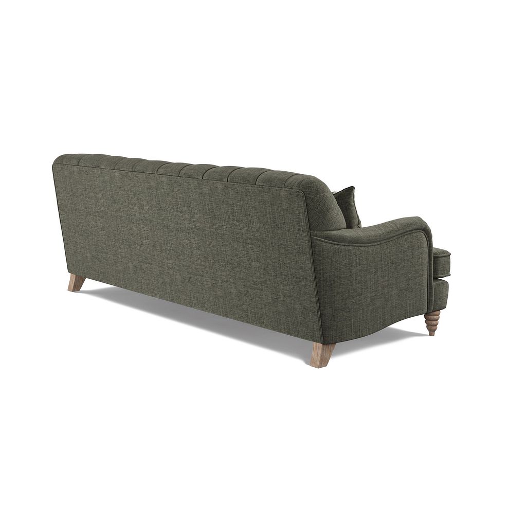 Stanley 4 Seater Sofa in Thyme Fabric with Thyme Stripe Scatters 3