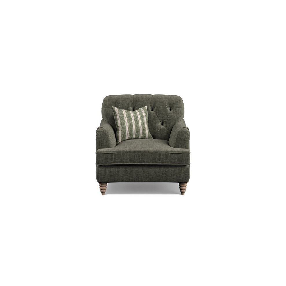 Stanley Armchair in Thyme Fabric with Thyme Stripe Scatter Thumbnail 2