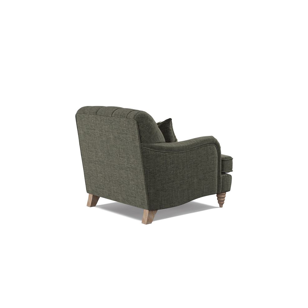 Stanley Armchair in Thyme Fabric with Thyme Stripe Scatter 3