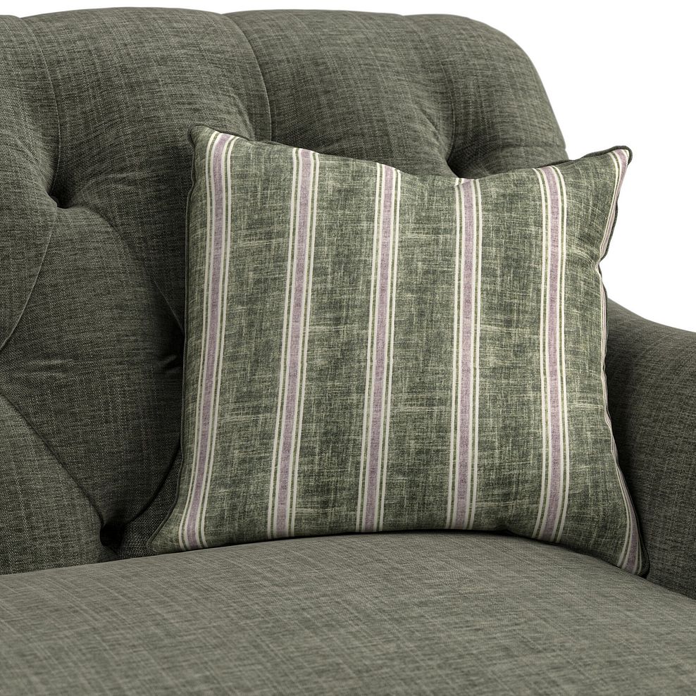 Stanley Armchair in Thyme Fabric with Thyme Stripe Scatter 8