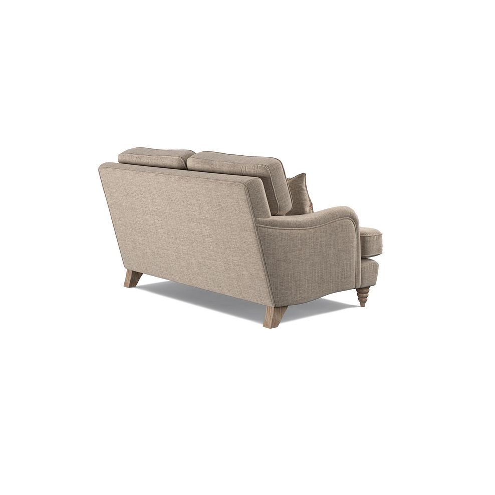 Stanmore 2 Seater Sofa in Cream Fabric with Pink Neutral Stripe Scatters 5