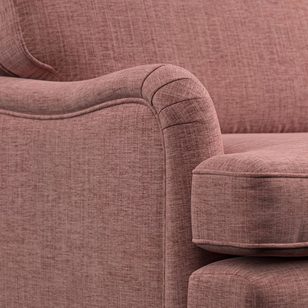 Stanmore 2 Seater Sofa in Dusky Pink Fabric with Cream Stripe Scatters Thumbnail 5