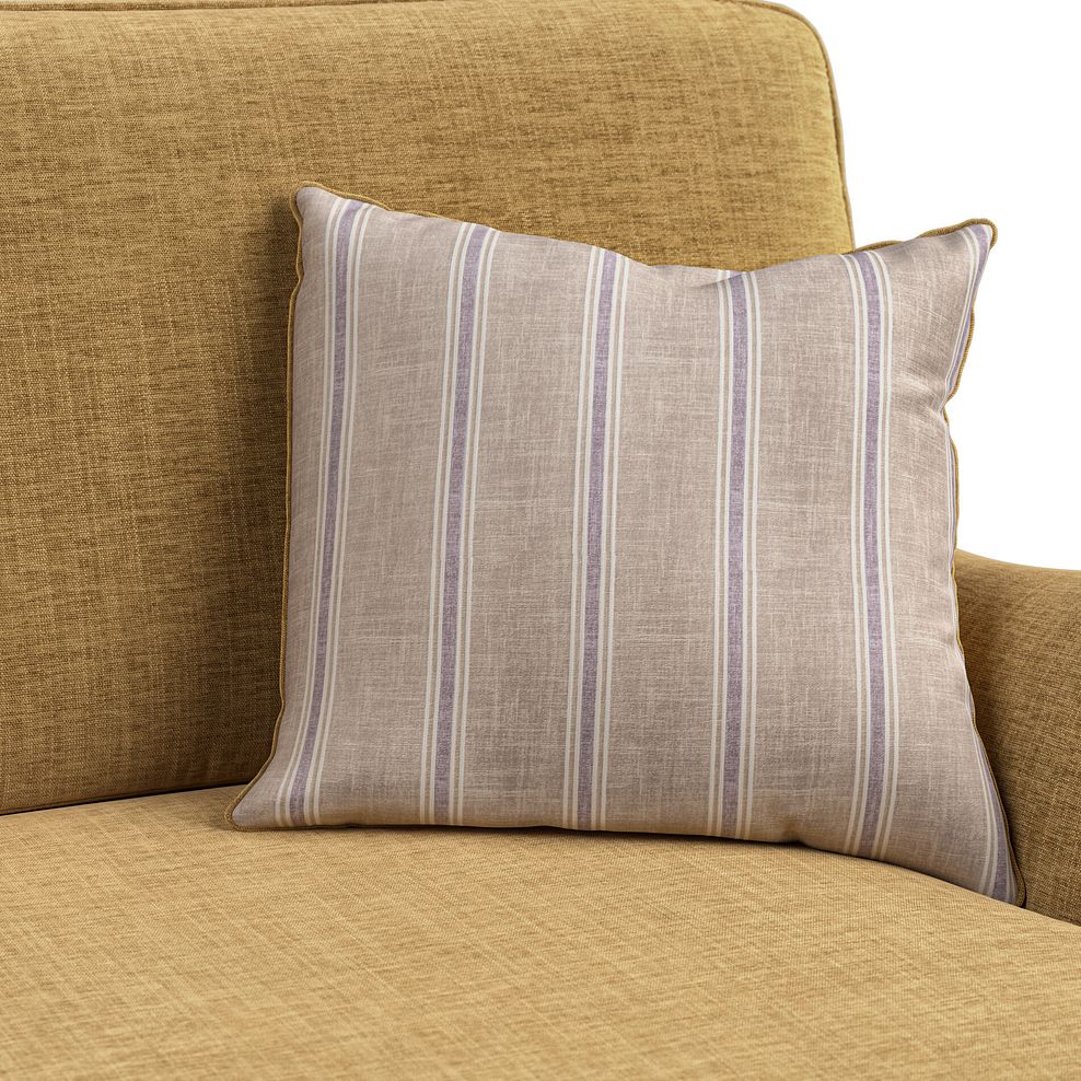 Stanmore 2 Seater Sofa in Lichen Fabric with Cream Stripe Scatters 8