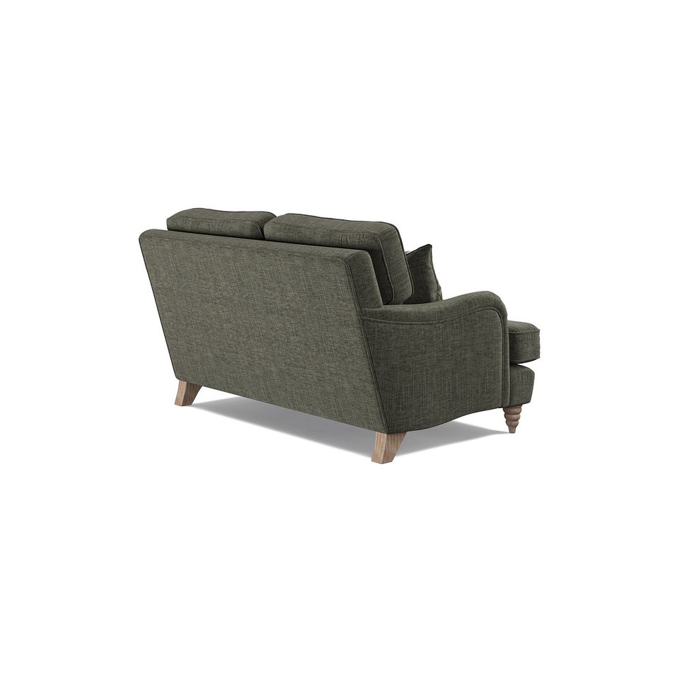 Stanmore 2 Seater Sofa in Thyme Fabric with Thyme Stripe Scatters 3