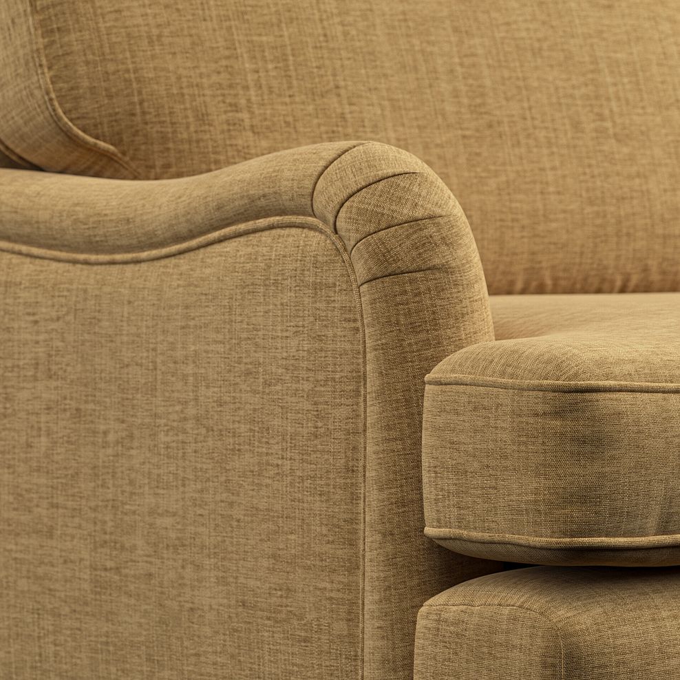 Stanmore Armchair in Lichen Fabric with Cream Stripe Scatter 5