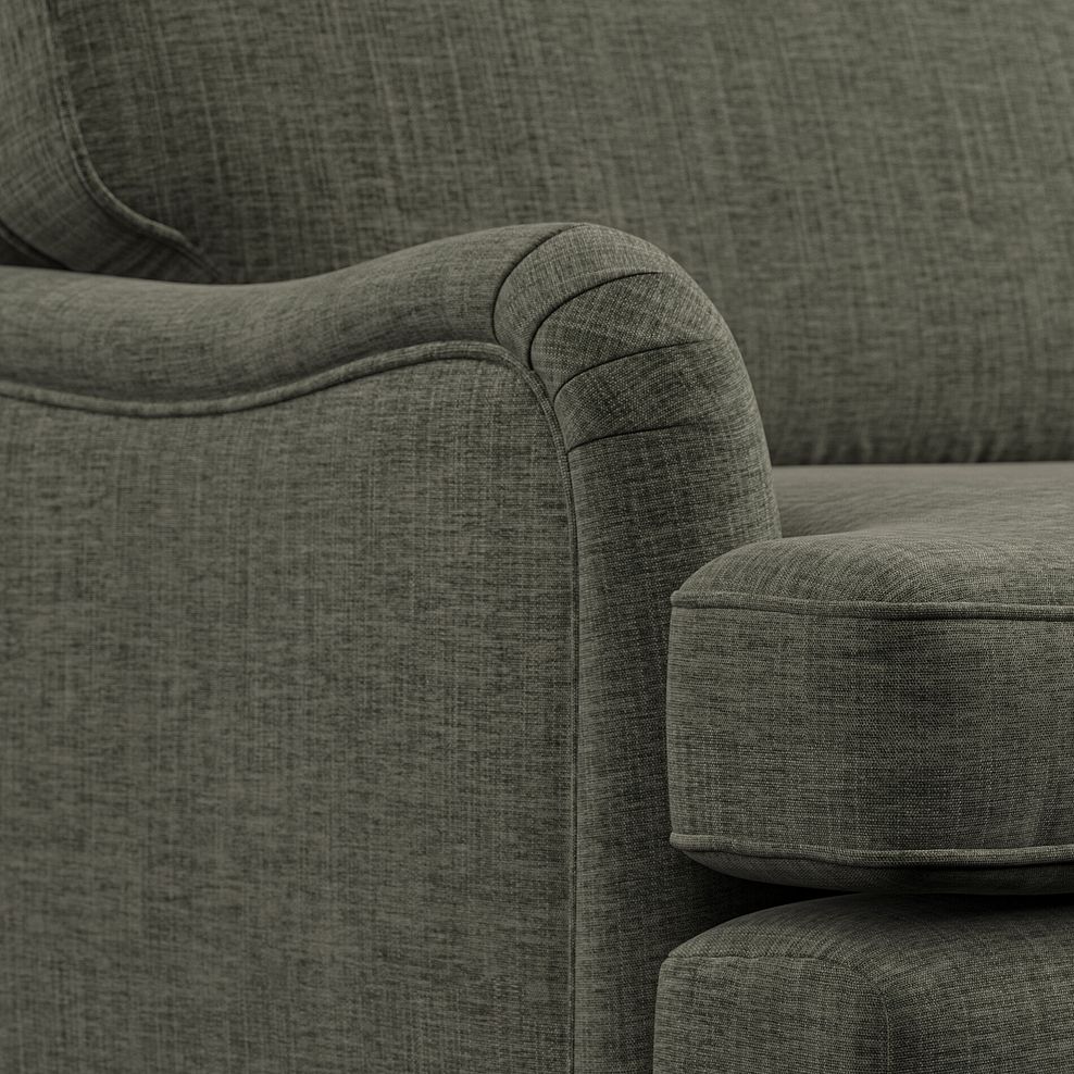 Stanmore Armchair in Thyme Fabric with Thyme Stripe Scatter 5