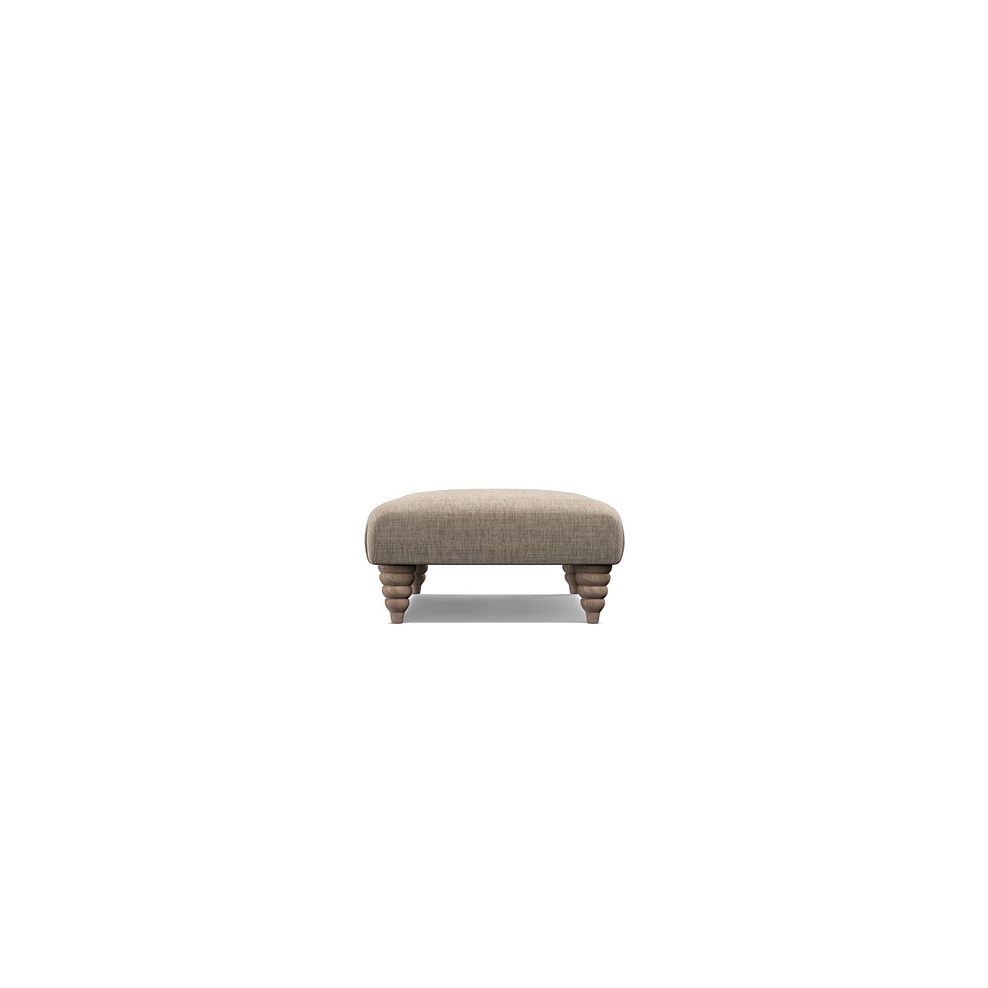 Stanmore Rectangle Footstool in Cream Fabric 3