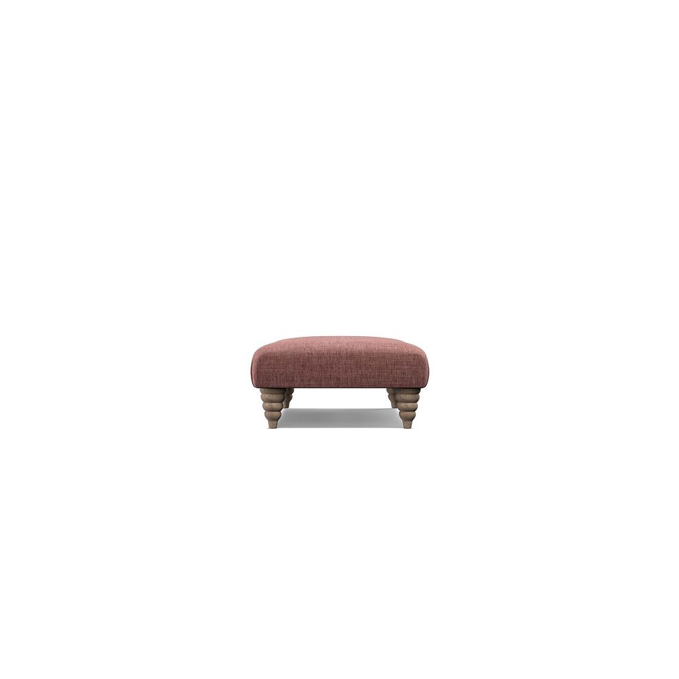 Stanmore Rectangle Footstool in Dusky Pink Fabric 3